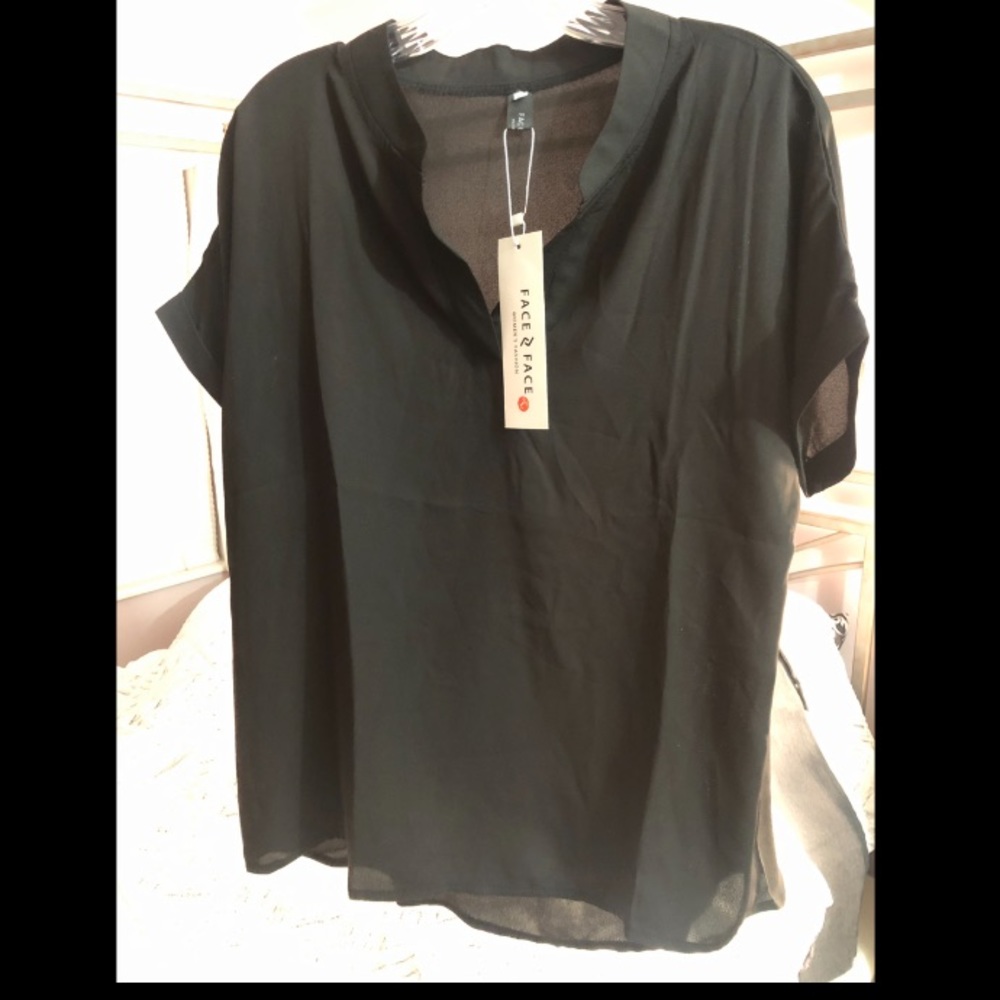 FACE N FACE Women's V Neck Blouse